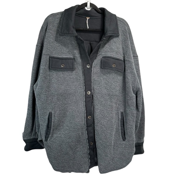 FREE PEOPLE X We The Free Ruby Jacket In Washed Black - Picture 3 of 6